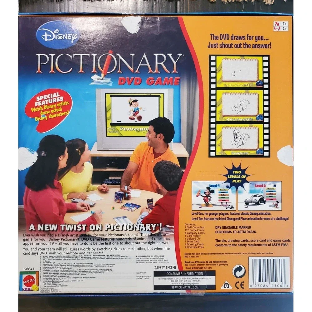 Disney‎ Pictionary DVD Game
